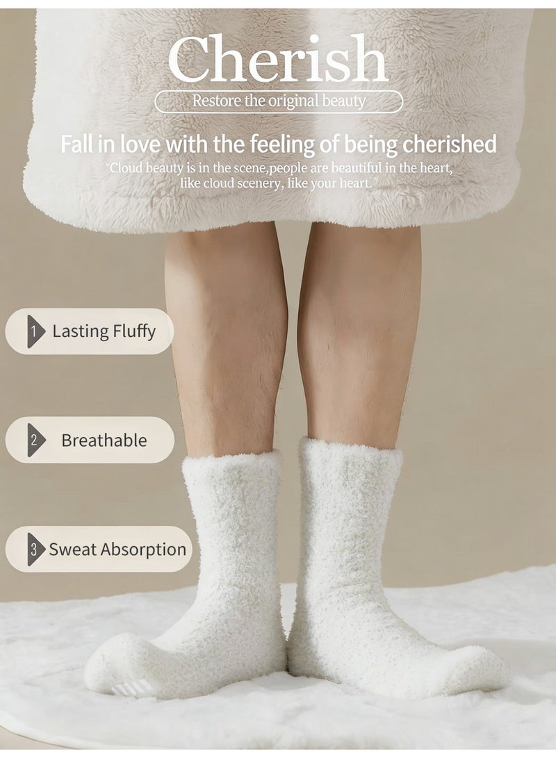 Deyvi Warm & Cozy Ultra-Luxe Cloud Sock for Women & Men - Super Soft Luxurious Fabric Sleep Socks - Image 2